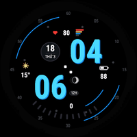 Hex watch face